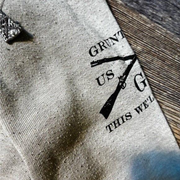 GRUNT STYLE BEAUTIFUL BADASS Gray Hoodie with Graphic Print - Picture 6 of 7